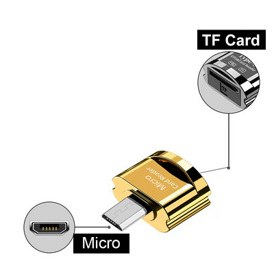 Cititor de carduri TF Elough Card Micro-SD la Micro USB tip C Adaptor OTG Card de memorie la USB C de mare viteză pentru Macbook Xiaomi Samsung