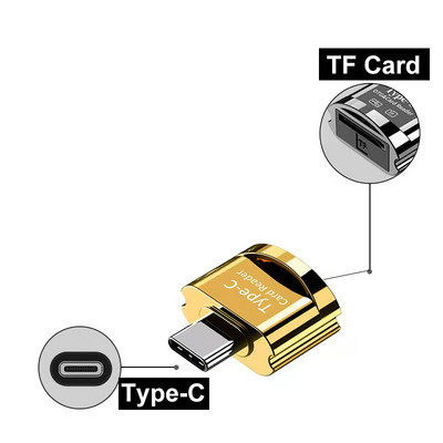 Cititor de carduri TF Elough Card Micro-SD la Micro USB tip C Adaptor OTG Card de memorie la USB C de mare viteză pentru Macbook Xiaomi Samsung