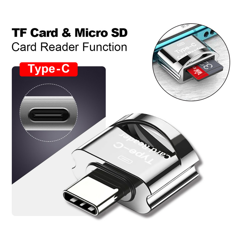 Elough TF Card Reader Κάρτα Micro-SD σε Micro USB Τύπος C OTG Προσαρμογέας Κάρτα μνήμης USB C υψηλής ταχύτητας για Macbook Xiaomi Samsung
