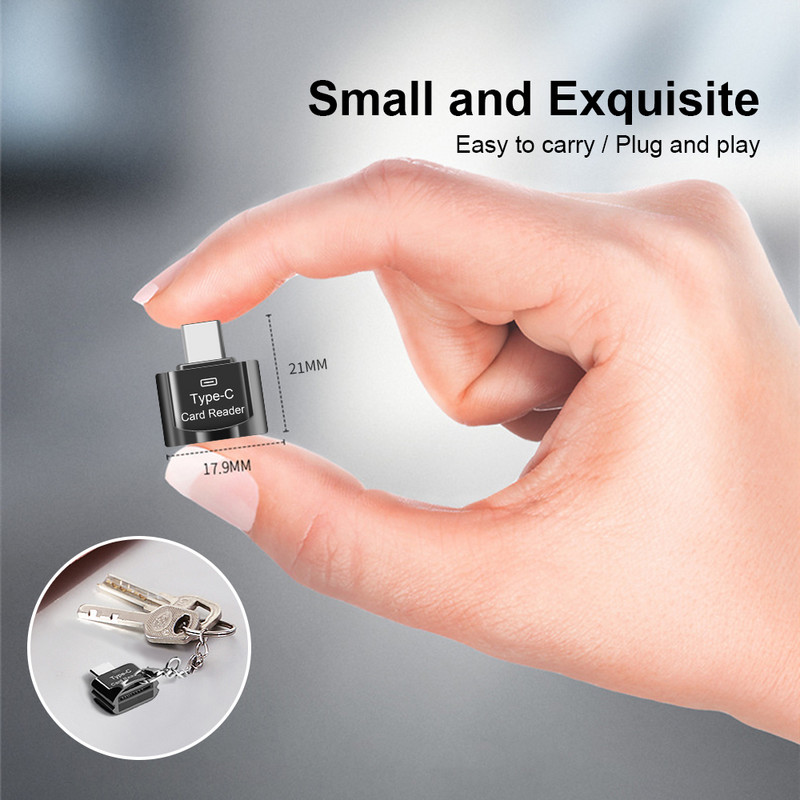 Elough TF Card Reader Κάρτα Micro-SD σε Micro USB Τύπος C OTG Προσαρμογέας Κάρτα μνήμης USB C υψηλής ταχύτητας για Macbook Xiaomi Samsung