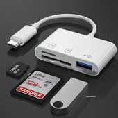 Adaptor micro tip C TF CF SD Cititor de carduri de memorie Scriitor Compact Flash USB-C pentru IPad Pro Huawei pentru Macbook Adaptor USB tip c