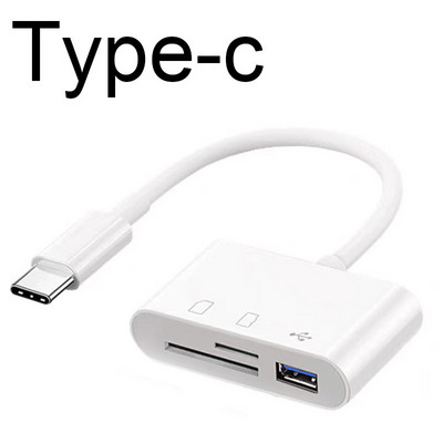 Adaptor micro tip C TF CF SD Cititor de carduri de memorie Scriitor Compact Flash USB-C pentru IPad Pro Huawei pentru Macbook Adaptor USB tip c