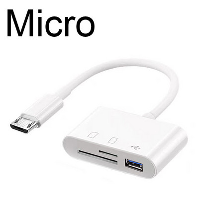 Adaptor micro tip C TF CF SD Cititor de carduri de memorie Scriitor Compact Flash USB-C pentru IPad Pro Huawei pentru Macbook Adaptor USB tip c