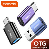 Toocki OTG USB 3.0 la tip C Adaptor Micro la tip C mascul la USB 2.0 femel Convertor pentru Macbook Xiaomi Samsung Conector OTG