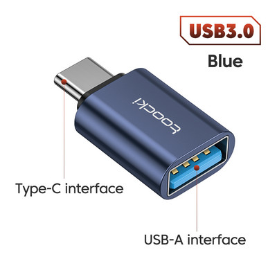 Toocki OTG USB 3.0 la tip C Adaptor Micro la tip C mascul la USB 2.0 femel Convertor pentru Macbook Xiaomi Samsung Conector OTG