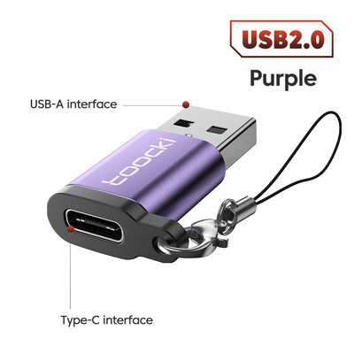 Toocki OTG USB 3.0 la tip C Adaptor Micro la tip C mascul la USB 2.0 femel Convertor pentru Macbook Xiaomi Samsung Conector OTG
