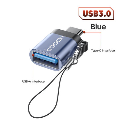 Toocki OTG USB 3.0 la tip C Adaptor Micro la tip C mascul la USB 2.0 femel Convertor pentru Macbook Xiaomi Samsung Conector OTG