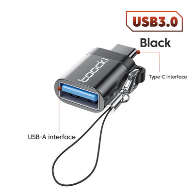 Toocki OTG USB 3.0 la tip C Adaptor Micro la tip C mascul la USB 2.0 femel Convertor pentru Macbook Xiaomi Samsung Conector OTG