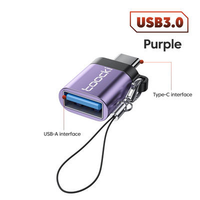 Toocki OTG USB 3.0 la tip C Adaptor Micro la tip C mascul la USB 2.0 femel Convertor pentru Macbook Xiaomi Samsung Conector OTG