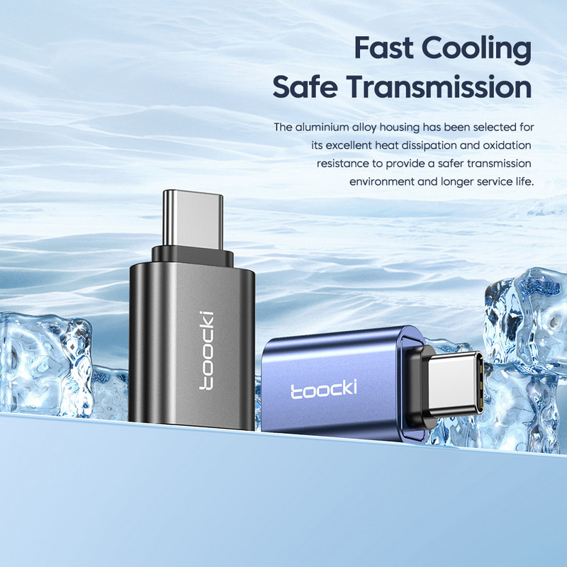 Toocki OTG USB 3.0 - C típusú adapter Micro - C típusú csatlakozó dugó - USB 2.0 anya konverter Macbook Xiaomi Samsung OTG csatlakozóhoz