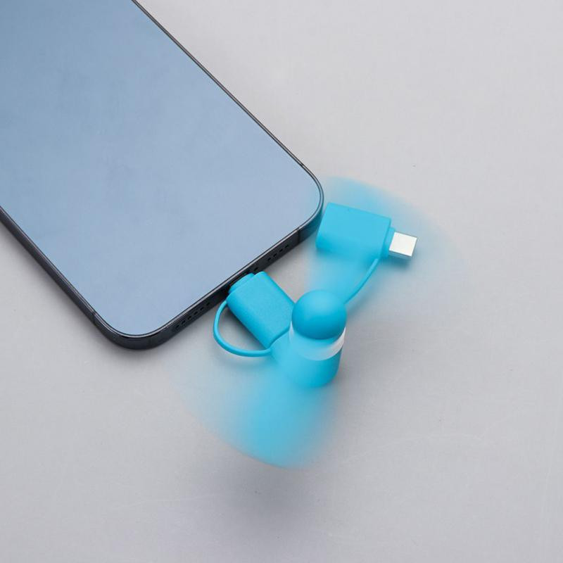 3 σε 1 Creative Mini Φορητός ανεμιστήρας Micro USB 5v 1w Κινητό τηλέφωνο USB Gadget Fans Tester για ανεμιστήρα χειρός ψύξης USB-C τύπου C