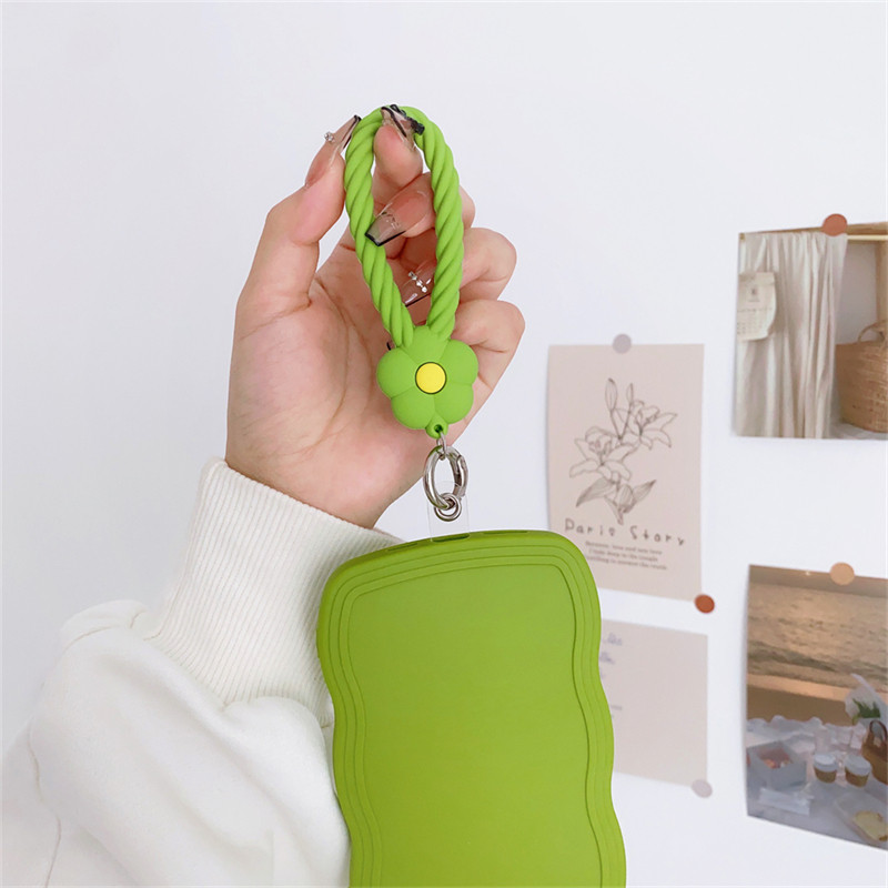 Koreai aranyos virág akasztós csuklópánt kézi zsinór Mobiltelefon szilikon szíj zsinór iPhone 14Pro univerzális csuklópánthoz