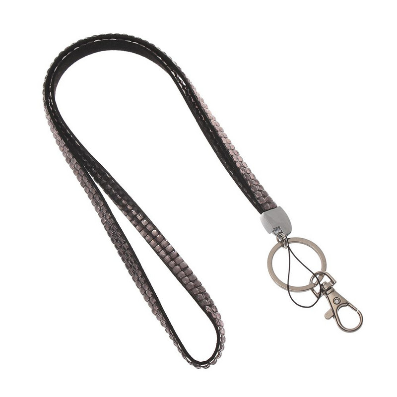 Bling mobiltelefon akasztókötél irodai nyaklánc strasszos könnyű zsinór jelvény személyi igazolvány tartó nyakpánt csillogó kapocs