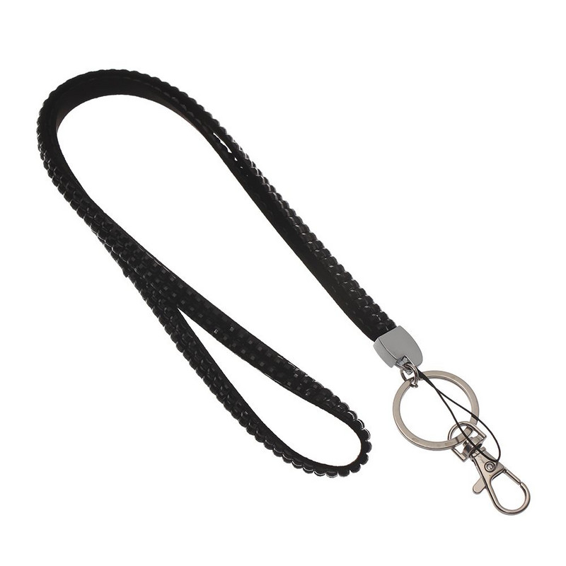 Bling mobiltelefon akasztókötél irodai nyaklánc strasszos könnyű zsinór jelvény személyi igazolvány tartó nyakpánt csillogó kapocs