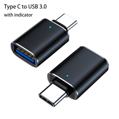 C tipo OTG adapteris į USB3.0 jungtis iš USB A į USB C adapteris, skirtas nešiojamojo kompiuterio mobiliojo telefono duomenims perduoti.