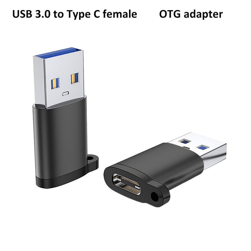 C típusú OTG-adapter USB3.0-hoz csatlakozó USB A-USB C-adapter dugasz-aljzat átalakító laptop mobiltelefon-adatátvitelhez