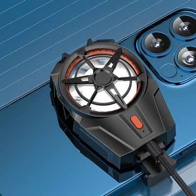 RYRA mobiltelefon hűtőventillátor radiátor PUBG telefon játék Cooler Cool hűtőborda 3 sebességes állítható klip iPhone-hoz Samsung Xiaomi