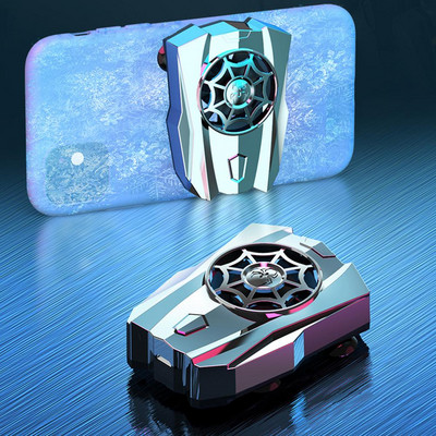 Mobiltelefon hűtőventillátor Hordozható Gamers Radiátor Újratölthető Ultracsendes univerzális Sucker Cooler okostelefonos táblagéphez
