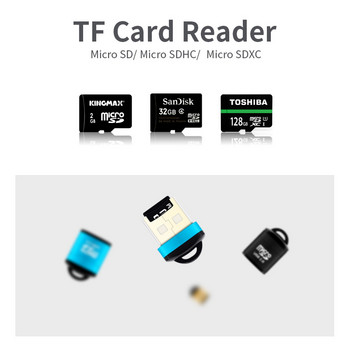 Mini USB Micro SD TF четец на карти USB 2.0 мобилен телефон Четец на карти с памет Високоскоростен USB адаптер за аксесоари за лаптоп