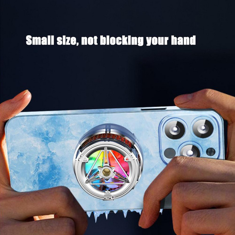 Ψυγείο κινητού τηλεφώνου Μαγνητική αναρρόφηση Ασύρματη γρήγορη φόρτιση Αθόρυβη ημιαγωγική ψύξη ανεμιστήρα