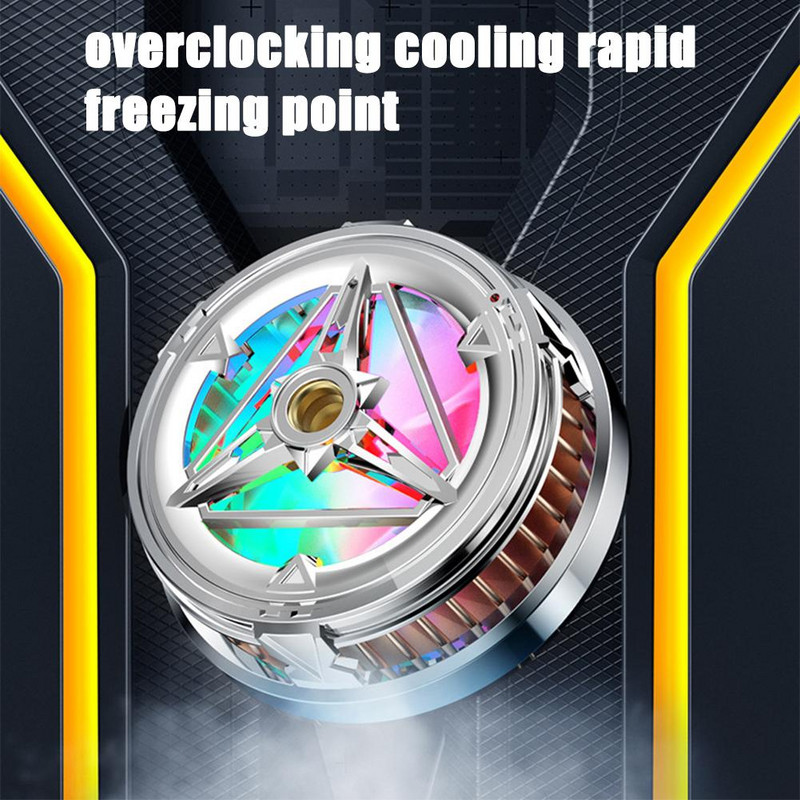 Ψυγείο κινητού τηλεφώνου Μαγνητική αναρρόφηση Ασύρματη γρήγορη φόρτιση Αθόρυβη ημιαγωγική ψύξη ανεμιστήρα