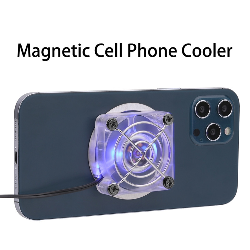 AXYB Magnetic Mini Mobiiltelefoni jahutusventilaator Radiaator Turbo Hurricane Mängujahuti USB Laadimine Põrutuskindel mängukaaslane