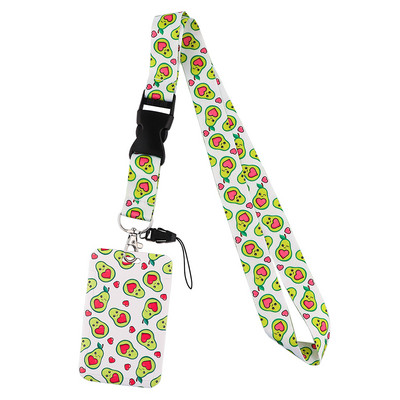 Avocado Fresh Love Snur pentru chei Cureaua de gât Snururi Suport insignă ID Breloc Suport cheie Atârna frânghie Brelocuri Accesorii Cadouri