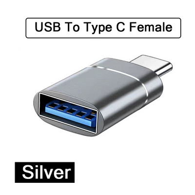 2 buc. Adaptor încărcător USB3.0 la tip C Conector OTG tip C la USB tată la tip c adaptor Convertor pentru PC MacBook mașină USB ipad