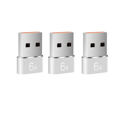 6-1 buc 6A tip C mamă la USB A mascul Adaptor OTG Convertor USB-C pentru Macbook Xiaomi Samsung Oneplus Adaptor conector cablu