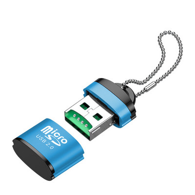 USB Micro SD/TF kortelių skaitytuvas USB 2.0 Mini mobiliojo telefono atminties kortelių skaitytuvas didelės spartos USB adapteris nešiojamojo kompiuterio priedams