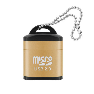 USB Micro SD/TF kortelių skaitytuvas USB 2.0 Mini mobiliojo telefono atminties kortelių skaitytuvas didelės spartos USB adapteris nešiojamojo kompiuterio priedams