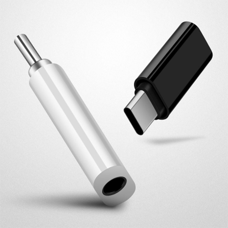 C típusú adapter, apa, C típus, 3,5 mm-es adapter Macbook Xiaomi Huawei Honor 3,55 mm-es vezetékes fülhallgató adapter támogatásához OTG