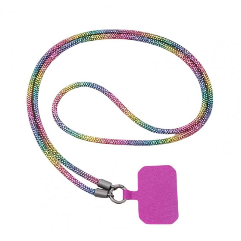 Tartós telefon zsinór Kopásálló telefon kereszttartós zsinór Erős, elveszésgátló Bling Rhinestone okostelefon zsinór