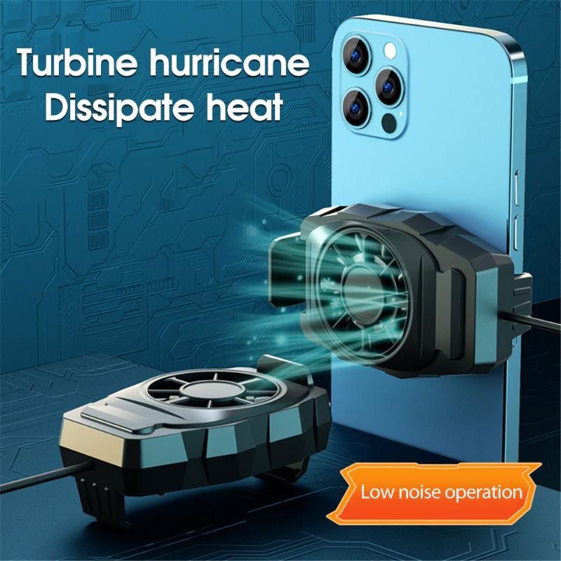 Univerzális mobiltelefon USB játékhűtő rendszer hűtőventilátor Gamepad tartó állvány radiátor Iphone Xiaomi Huawei Samsunghoz