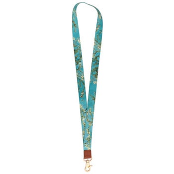 JF1444 Van Gogh Flower Lanyards Ключодържател Цветни щампи презрамки за врата Ключодържател Въже за мобилен телефон Подарък за учител Презрамки за мобилен телефон