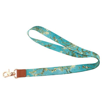 JF1444 Van Gogh Flower Lanyards Ключодържател Цветни щампи презрамки за врата Ключодържател Въже за мобилен телефон Подарък за учител Презрамки за мобилен телефон