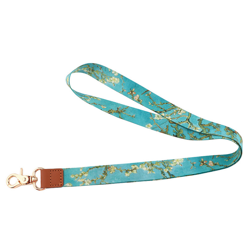 JF1444 Van Gogh Flower Lanyards Privjesak za ključeve Šareni ispis Trake oko vrata Privjesak za mobitel Uže Poklon za učitelja Trake za mobilni telefon