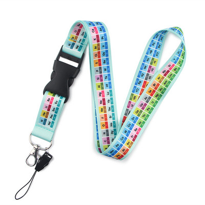 ER020 Element chimic Tabel periodic lanț chei șnur Cadouri pentru copii, studenți, prieteni, telefon, colier, suport pentru insignă USB
