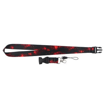 FD0842 Red Starry Night Lanyard Κάλυμμα κάρτας ταυτότητας Θήκη σήματος Κρεμαστό Κορδέλες μπρελόκ USB Κορδόνι Lariat Αξεσουάρ λουράκι τηλεφώνου