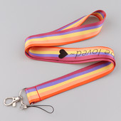 Accesorii curcubeu LGBT Snur Suport card de credit Geanta Studente Femei Husa card de călătorie Insigna Breloc mașină Decorații