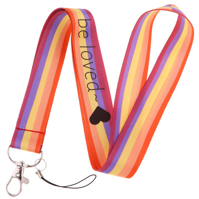 Accesorii curcubeu LGBT Snur Suport card de credit Geanta Studente Femei Husa card de călătorie Insigna Breloc mașină Decorații