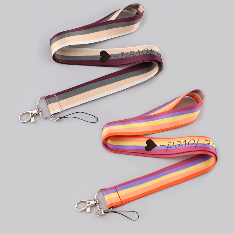 Αξεσουάρ LGBT Rainbow Κορδόνι Κάτοχος ταυτότητας πιστωτικής κάρτας Φοιτητική γυναικεία κάλυμμα κάρτας ταξιδιού Σήμα Διακοσμήσεις μπρελόκ αυτοκινήτου