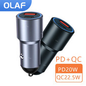 Încărcător de mașină PD de 42,5 W USB C QC3.0 Încărcare rapidă tip C Încărcător de telefon auto Adaptor de încărcare rapidă pentru iphone Xiaomi Huawei Samsung