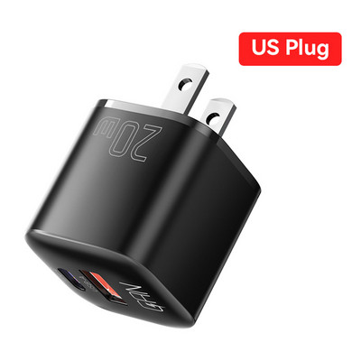 Essager 20W GaN USB Tip C Încărcător pentru telefon Încărcător portabil de încărcare rapidă Cap Adaptor de alimentare pentru iPhone 14 13 Samsung Huawei