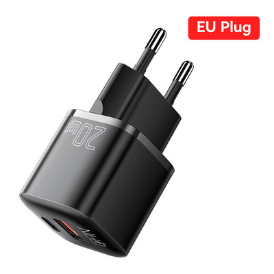 Essager 20W GaN USB Tip C Încărcător pentru telefon Încărcător portabil de încărcare rapidă Cap Adaptor de alimentare pentru iPhone 14 13 Samsung Huawei