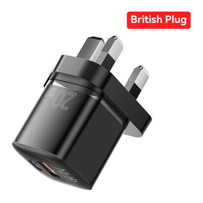 Essager 20W GaN USB Tip C Încărcător pentru telefon Încărcător portabil de încărcare rapidă Cap Adaptor de alimentare pentru iPhone 14 13 Samsung Huawei