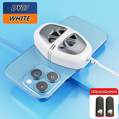 DY07 Mini ventilator de răcire portabil pentru telefon mobil Radiator Turbo Hurricane Cooler de joc pentru telefon Radiator de căldură rece pentru iPhone/Samsung/Xiaomi