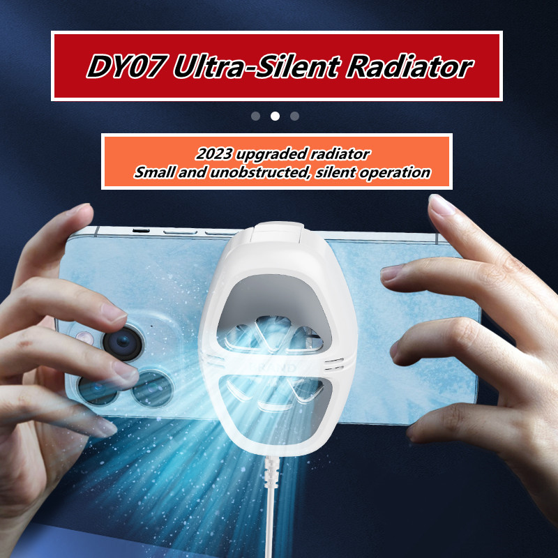 DY07 Prijenosni mini mobilni telefon Cooling Ventilator Radijator Turbo Hurricane Game Cooler Phone Cool Heat Sink za IPhone/Samsung/Xiaomi