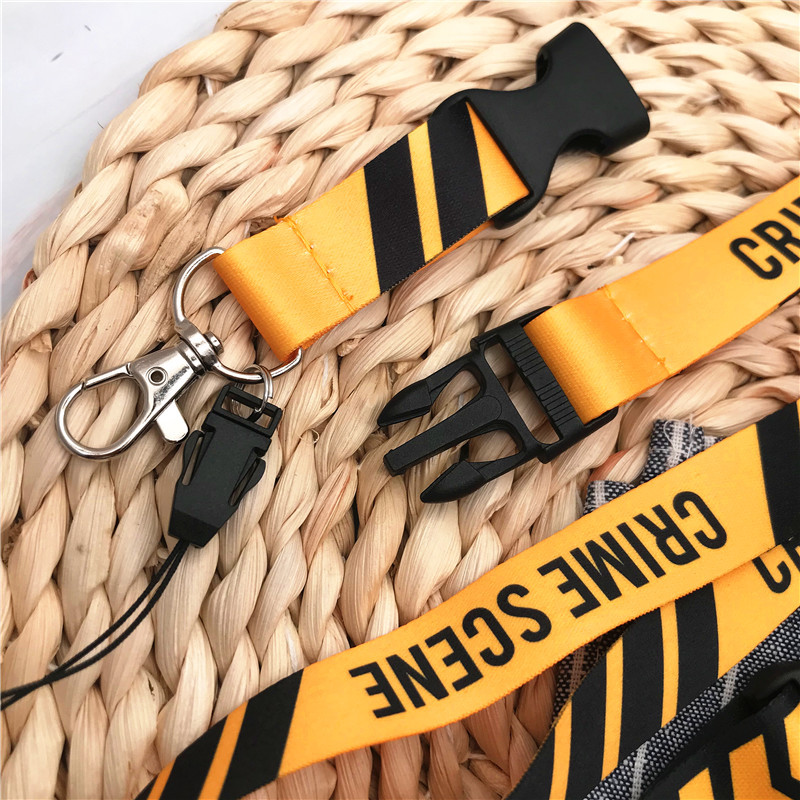 NE HASZNÁLJA KERESZT Zsinór a kulcsokhoz Kártyatartó telefon Akasztható kötél Divatajándék barátnak Fekete nyakpántok DIY Távolítsa el a csat zsinórt