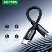 UGREEN tip c la mufă 3,5 USB C la 3,5 mm Adaptor căști Convertor audio AUX 3,5 MM mufă pentru HUAWEI P40 XIAOMI OnePlus 8 PRO